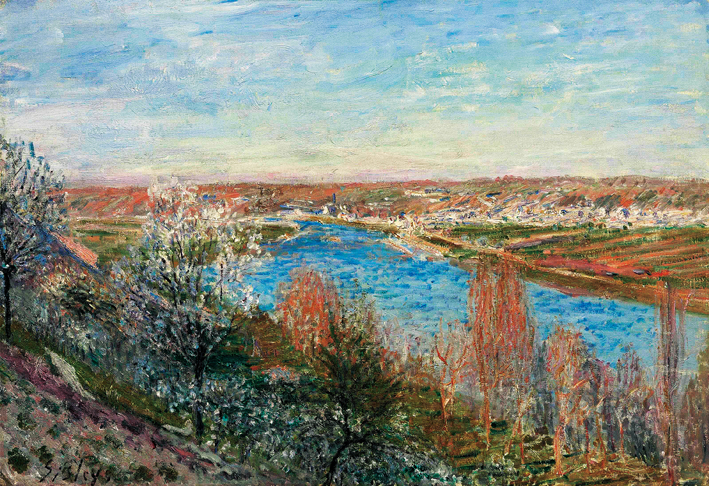  阿尔弗莱德·西斯莱 Alfred Sisley——卢万河畔的风光 (13)